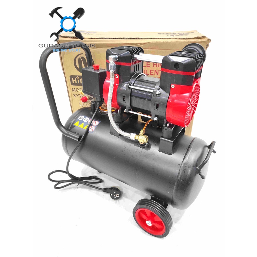 Kompresor Angin OILESS SYW1.3HP-40L HIFLOW / Air Compressor Udara Tanpa Oli SYW 1,3 HP 40 Liter HIFLOW