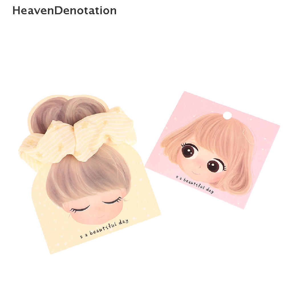 [HeavenDenotation] 100pcs Jepitan Packing Kertas Kartu Boneka Lucu Kartu Pajangan DIY Dikemas Kartu HDV