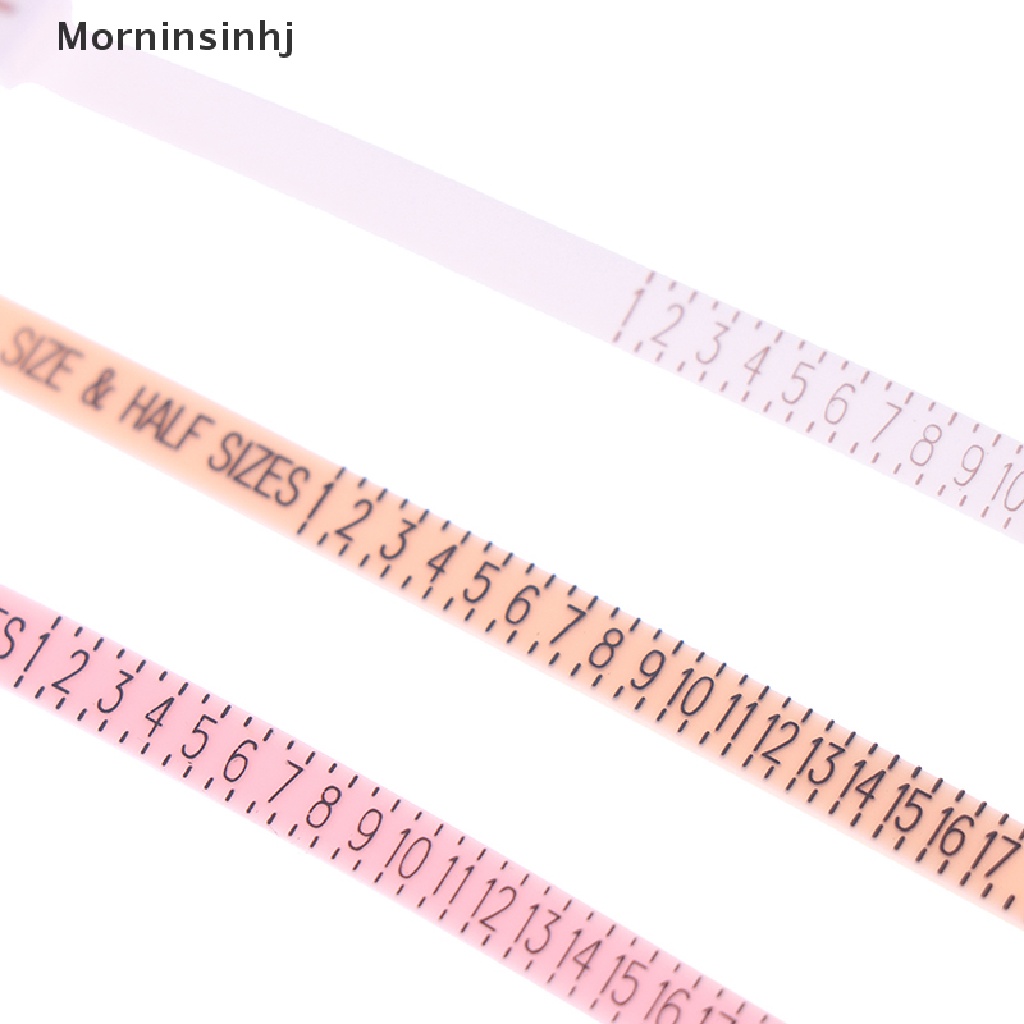 Mornin Pengukur Cincin Plastik Ukur Profesional Ring Sizer Tester Asli Ukuran US id