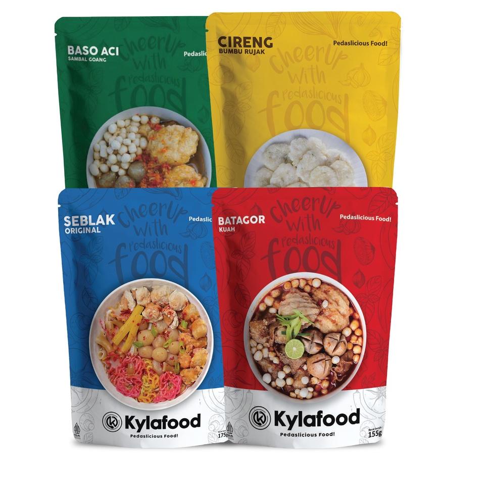 

✪ Kylafood Paket ( Seblak Ori, Batagor Kuah, Cireng Rujak, Boci Goang ) ✭