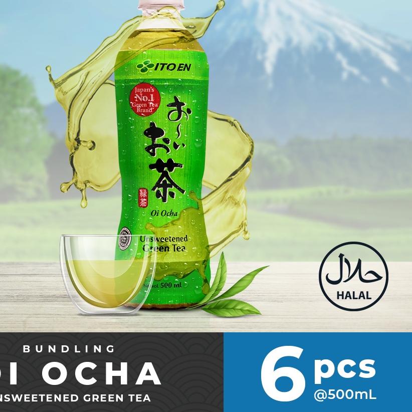 

➣ ITO EN Oi Ocha Unsweetened Green Tea 500 ml @6 pcs - Teh Hijau ☻