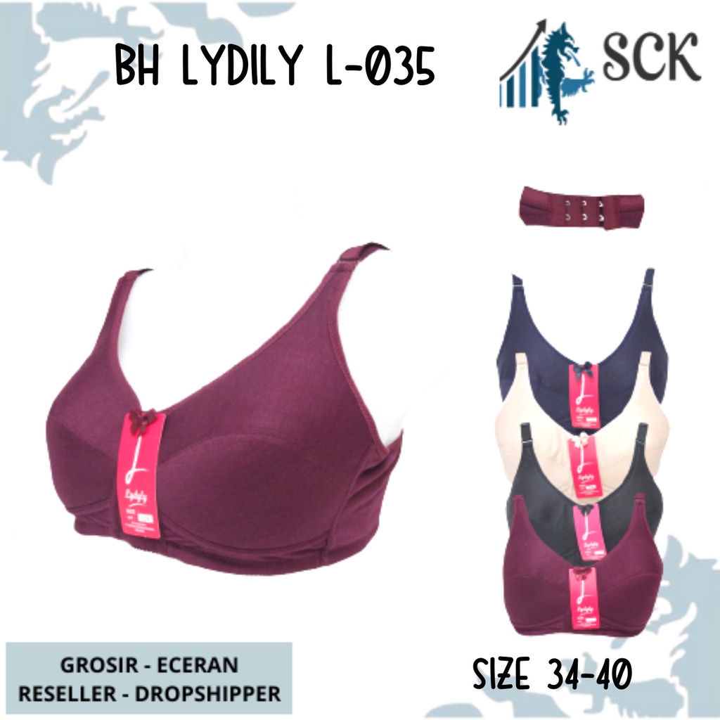 BH Ibu LYDYLY L-035 / BH Tanpa Kawat kaiit 2 Ukuran 34-40 / Pakaian Dalam Wanita - sckmenwear GROSIR