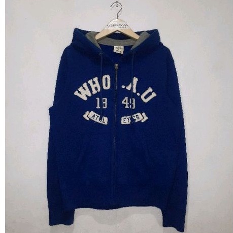 HOODIE ZIP WHO.A.U CALIFORNIA BIRU