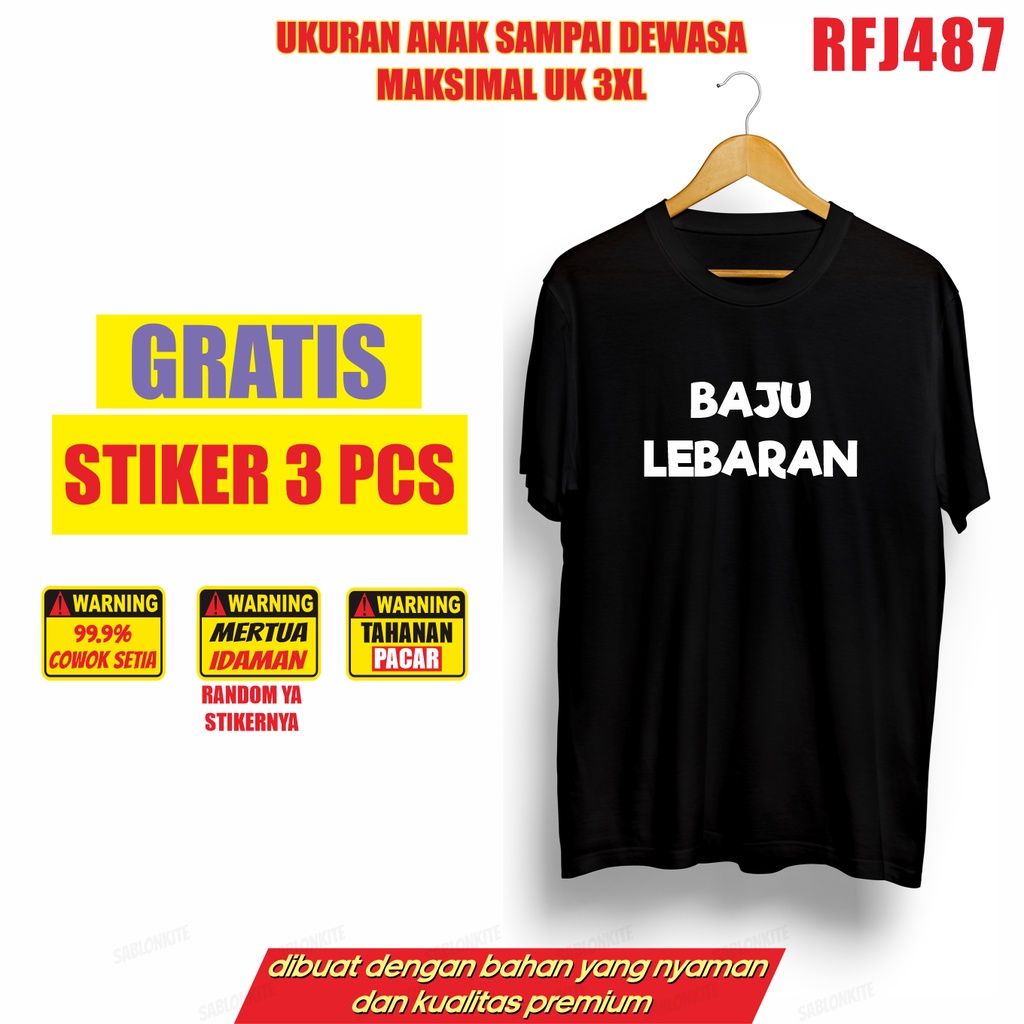 OBRAL MURAH KAOS BAJU LEBARAN RFJ487