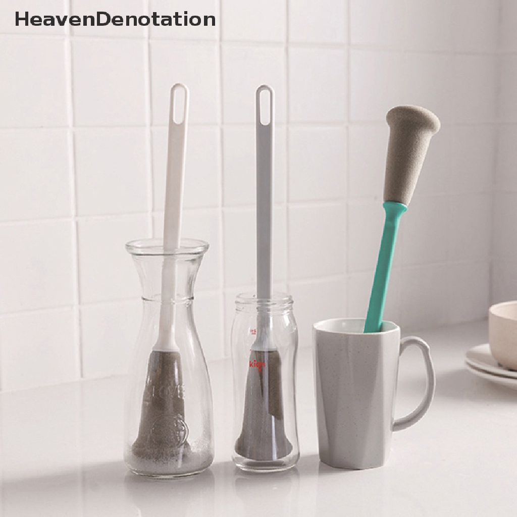 [HeavenDenotation] Perlengkapan Pembersih Dapur Sikat Spons Gagang Panjang Sikat Pembersih Botol Tools HDV