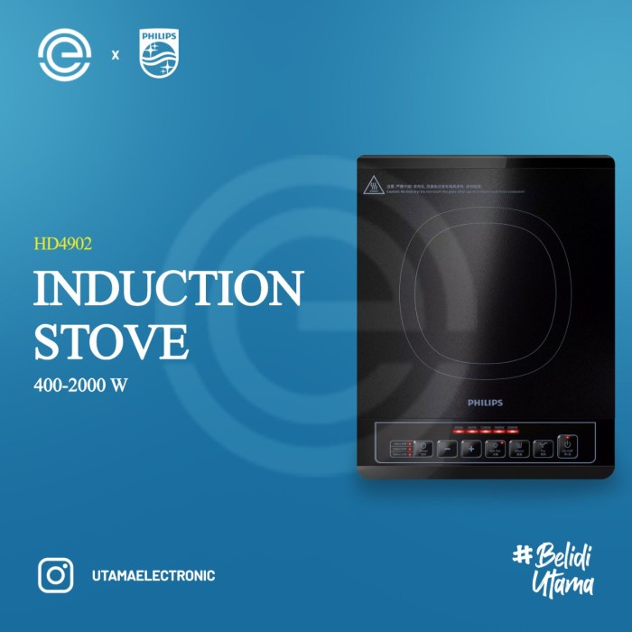 PHILIPS Kompor Listrik Induksi - HD4902 LOW WATT