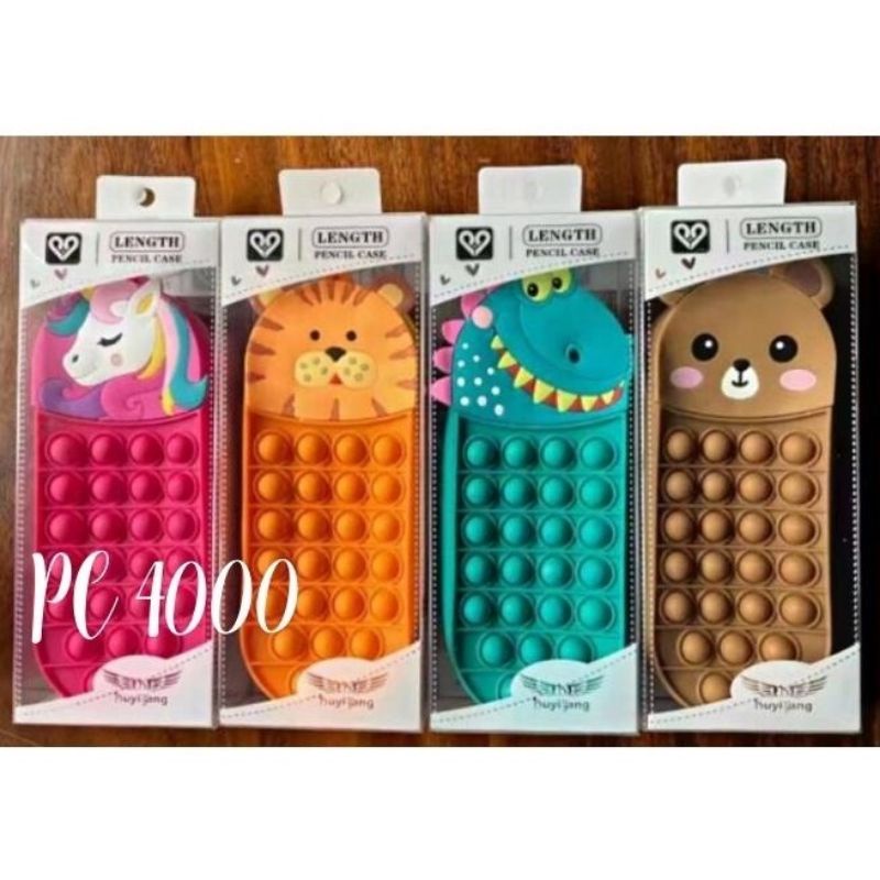 

Terlaris ✨ -KOTAK PENSIL TEMPAT OENSIL POP IT MOTIF UNICORN DINO BEAR SINGA- 2.2.23