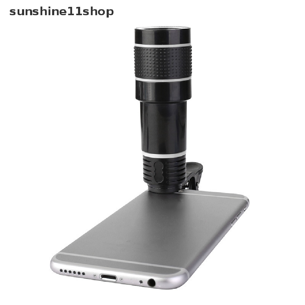 Sho Universal 20X Zoom Ponsel Lensa Eksternal Handphone HD Kamera Klip Lensa Smartphone Kamera Optik Tele Klip Lensa Teleskop N