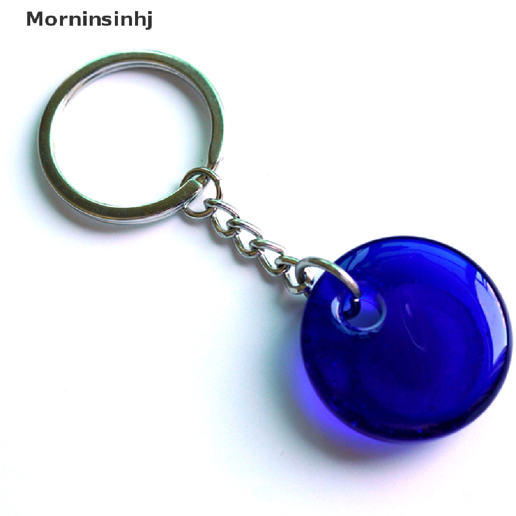 Mornin Fashion Beruntung Turki Yunani Mata Biru Gantungan Kunci Pesona Liontin Hadiah DIY Key Chains id