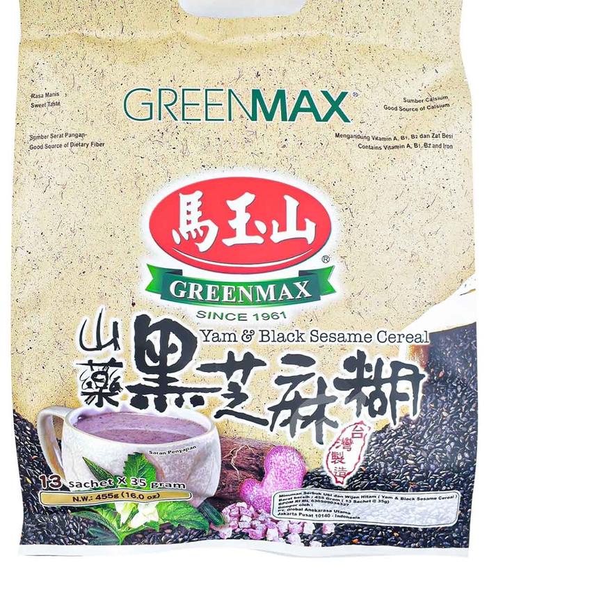 

❆ Greenmax Yam & Black Sesame Cereal 455 Gr ❂