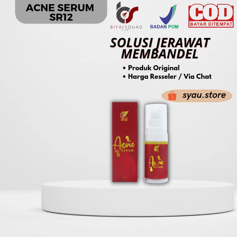 SR12 ACNE SERUM JERAWAT BPOM AMPUH / OBAT PENGHILANG JERAWAT / SERUM RADANG JERAWAT