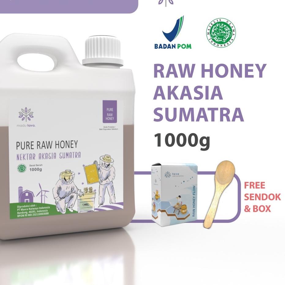 

➬ Murni Asli Tava Nektar Akasia Sumatra 1kg Grade A 100% Alami Pure Natural Raw Honey ☃