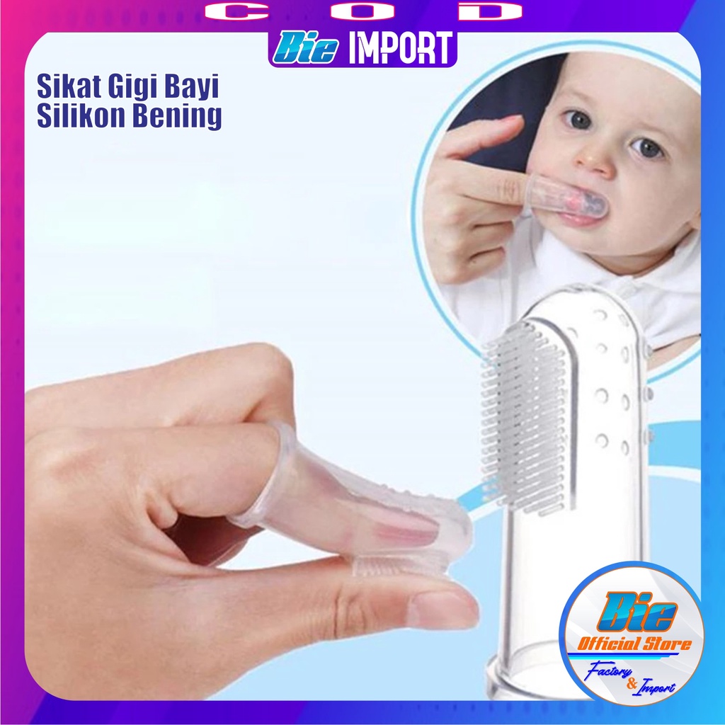 Sikat Gigi Bayi Jari Silikon Premium Impor Best Seller