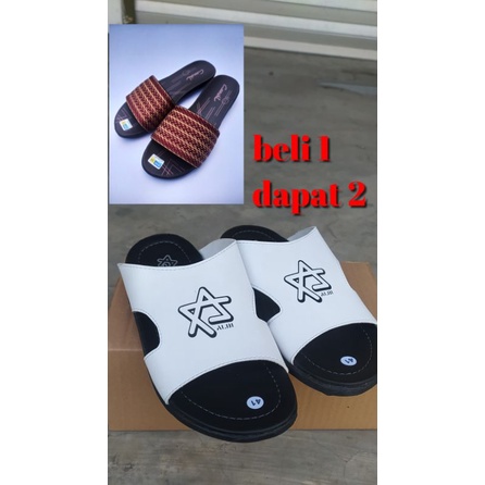 beli 1 gratis 1 sandal pria wanita