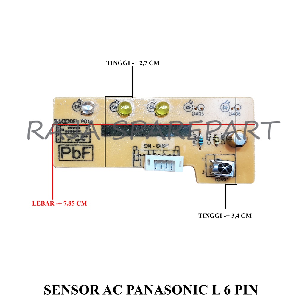 DISPLAY SENSOR/MODUL DISPLAY/SENSOR AC PANASONIC L 6 PIN