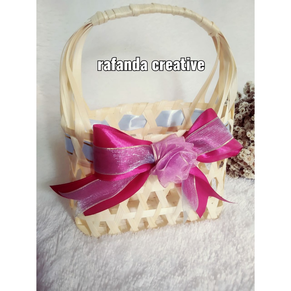 Anyaman Bambu | Tas Bambu 15x7x10 | Hempers Makanan | Tas Bambu | Tas Anyaman Bambu | Tas Besek | Ta