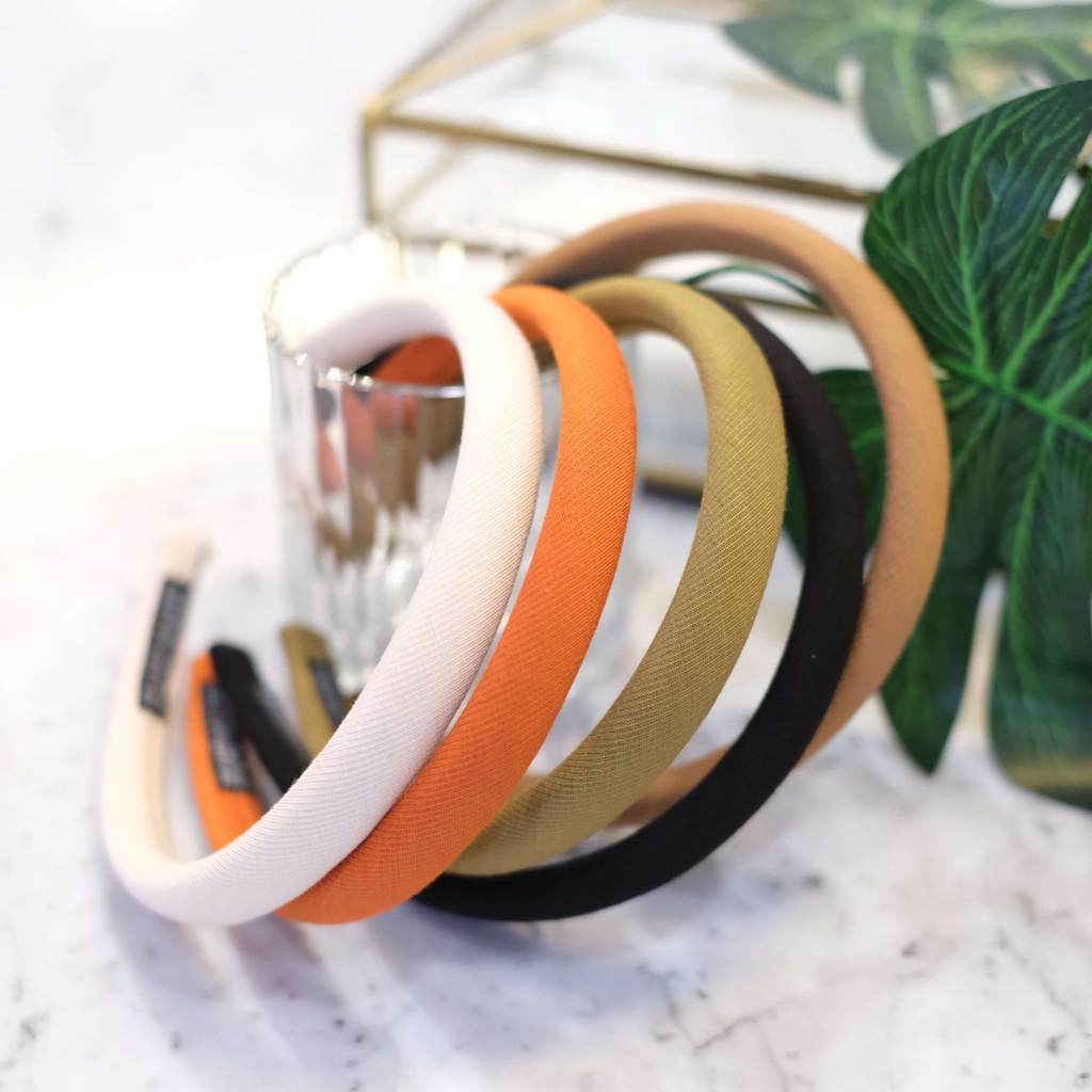 Caliloops Bando Bandana Busa Polos Tipis Korea Wanita Dewasa Carole