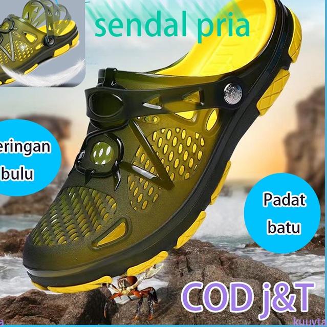 ☄ ✨【COD】Sepatu Sandal Pantai Pria38-45 Import Sepatu Sendal Pria Sepatu Kasual Pria Flip Flop Santai
