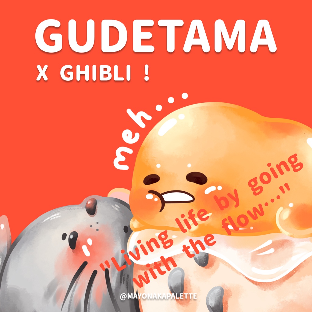

Gudetama x Ghibli Keychain & Sticker