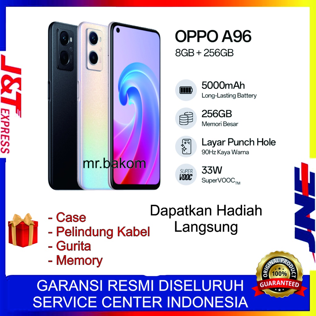 Oppo A96 Ram 8/256Gb 100% Original Baru Segel Garansi Resmi Oppo