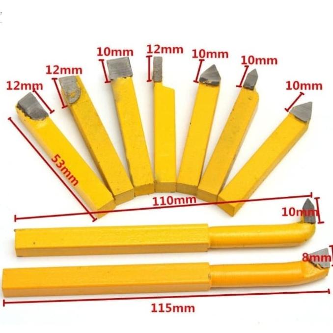 Pahat Bubut Set 9pcs pahat bubut besi