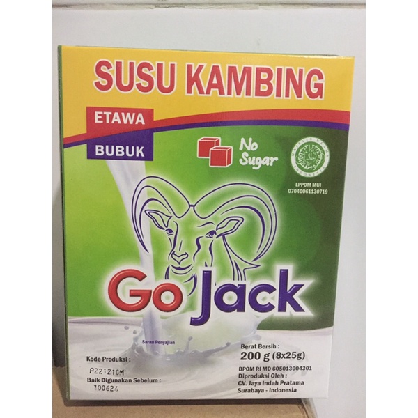 

minuman susu kambing go jack non sugar 8x25gr