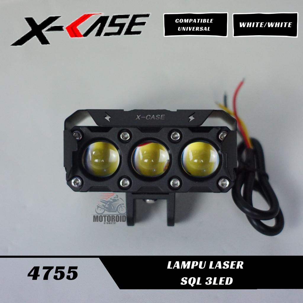 Lampu Tembak Laser Foglamp SQL 3 Mata SQl 3 Mata Q5 Superbright Hi Low Waterproff mobil motor UNIVERSAL