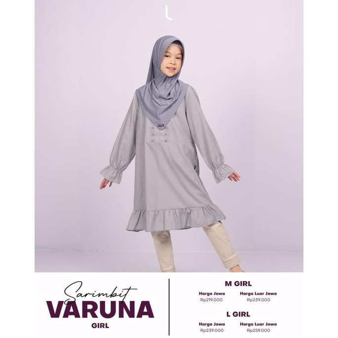 Baju Muslim Set Anak Sarimbit Varuna Elzatta Hijab Couple Keluarga