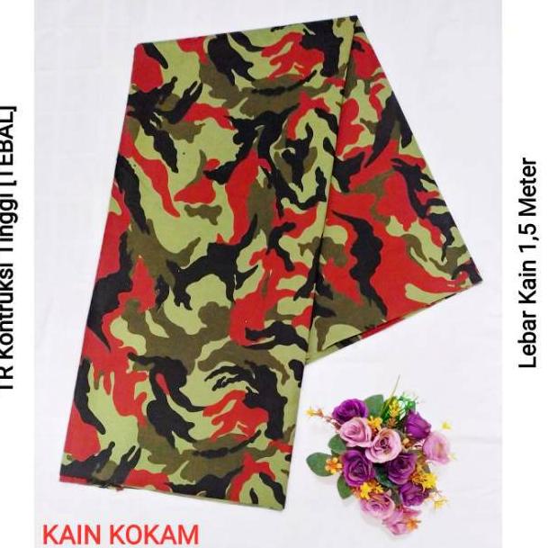 [J6650] KAIN LORENG Doreng KOKAM || Kain Doreng Kokam Bahan Tebal Bagus High Quality