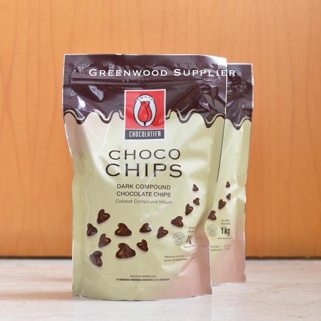 

➢ Tulip Dark Compound Chocolate Chips / Tulip Choco Chips 1KG ✴