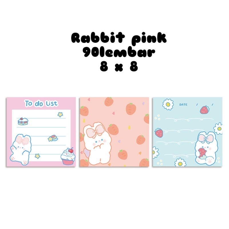 CUTE MEMOPAD KAWAII STICKY NOTE INS BEAR RABBIT CUTE