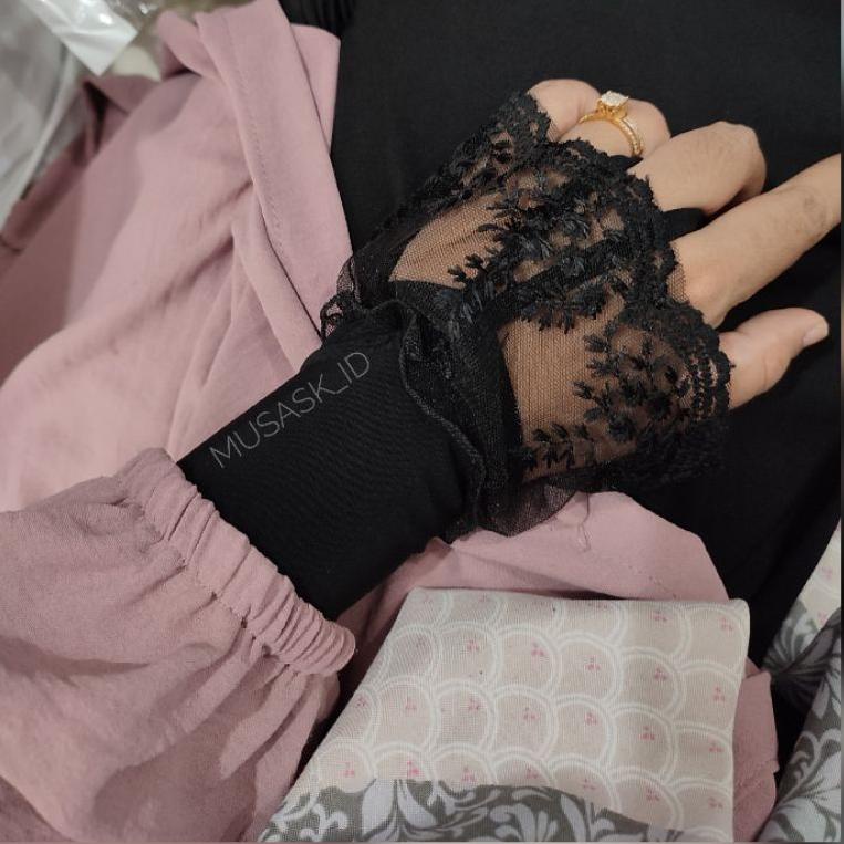 BARANG TERUPDATE T31 HANDSOCK CINCIN RENDA BESAR / HANDSOCK RENDA PENGANTIN ㅜ