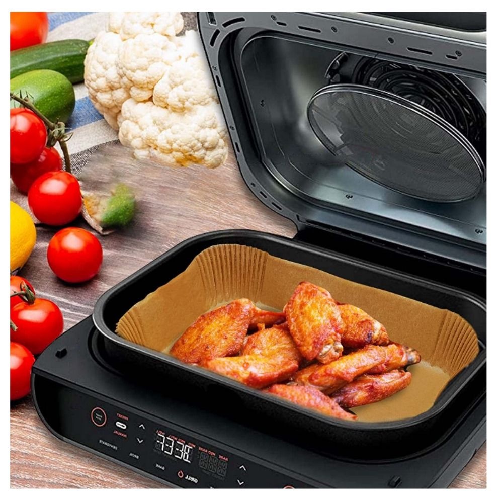 【 ELEGANT 】 Air Fryer Kertas Persegi Panjang Food Grade Penyerap Lemak Tahan Air Minyak Anti Lengket Oil proof BBQ Plate