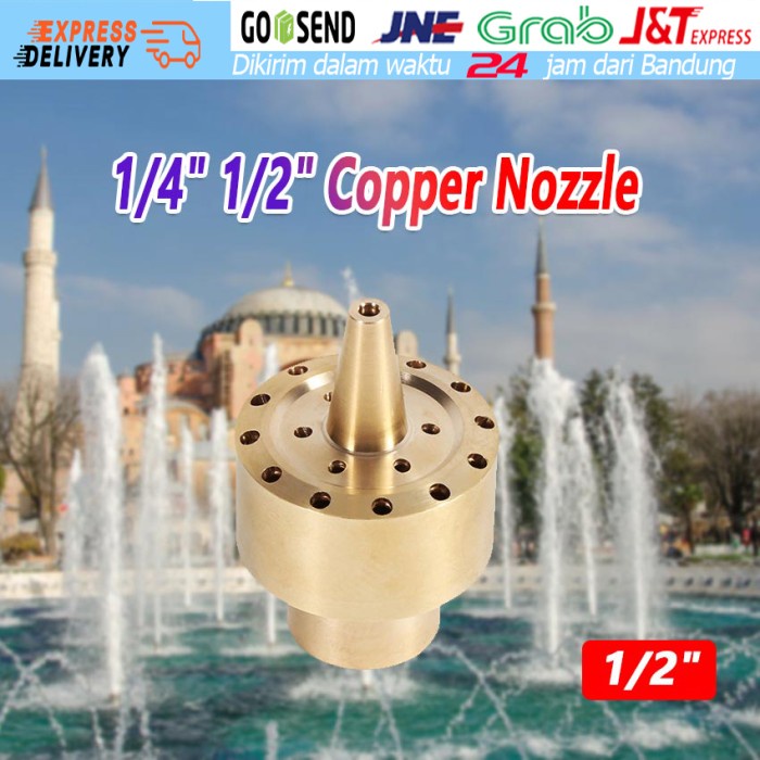 Terlaris Nozzle Air Mancur Tembaga Tipe Kolom Kepala Nozzle Kolam Air Mancur