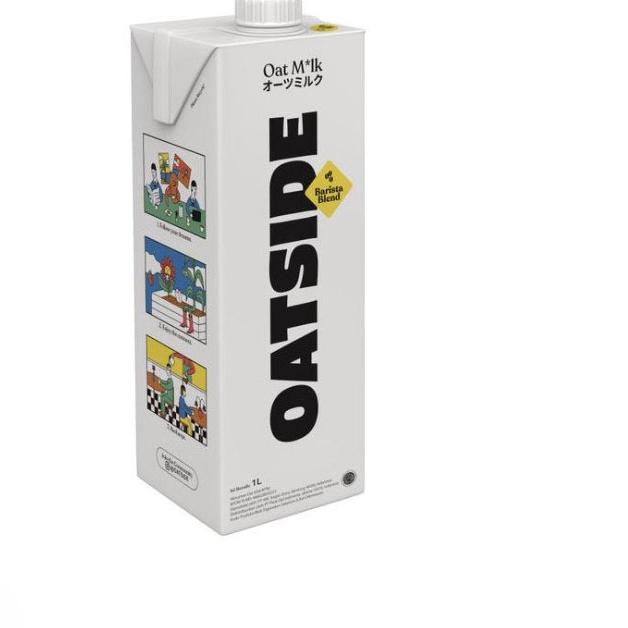 

☁ Oatside Barista Oat Milk 1L - Susu Oat Gandum Lactose & Dairy Free ☝