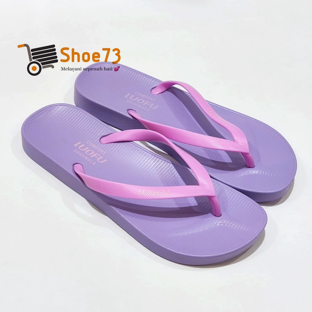 LUOFU F 2303 - A01S SIZE 36-40 ORIGINAL l Sandal jepit jelly wanita l Sendal jepit cewek impor