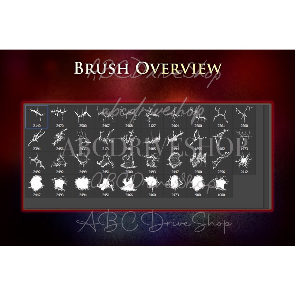 Procreate Brush - 39 Crack Brushes