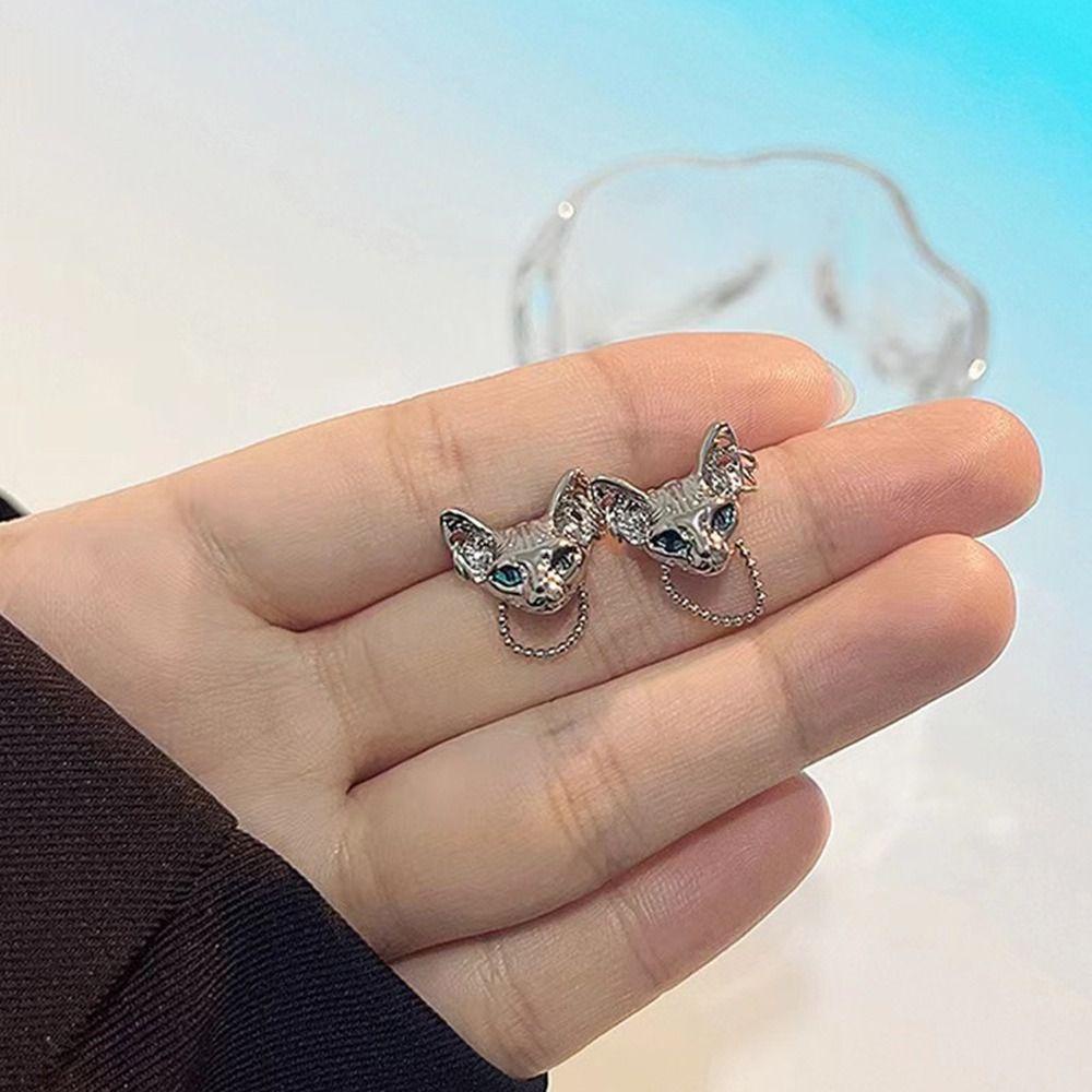 Mxbeauty Anting Gotik Wanita Sederhana Chic Trendi Perhiasan Fashion Desain Niche Hadiah Gadis Vintage Anting Gaya Korea