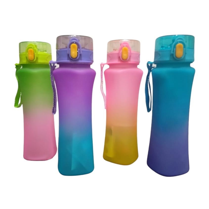 Botol Minum Viral Gradasi 700 Ml / Botol Minum Aesthetic Warna Warni
