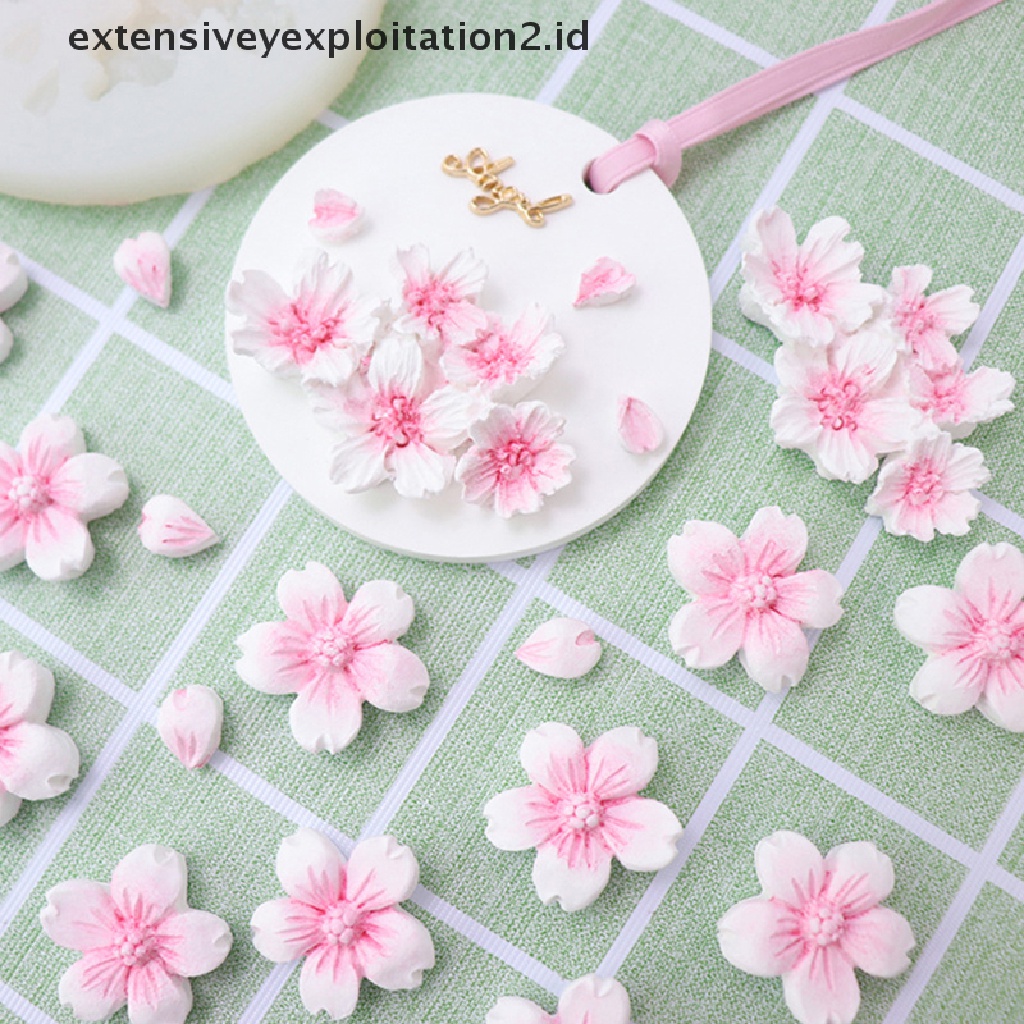 {NEW} 1pc 6lubang Bunga Sakura Cetakan Silikon Gula Coklat DIY Decorag Tools.