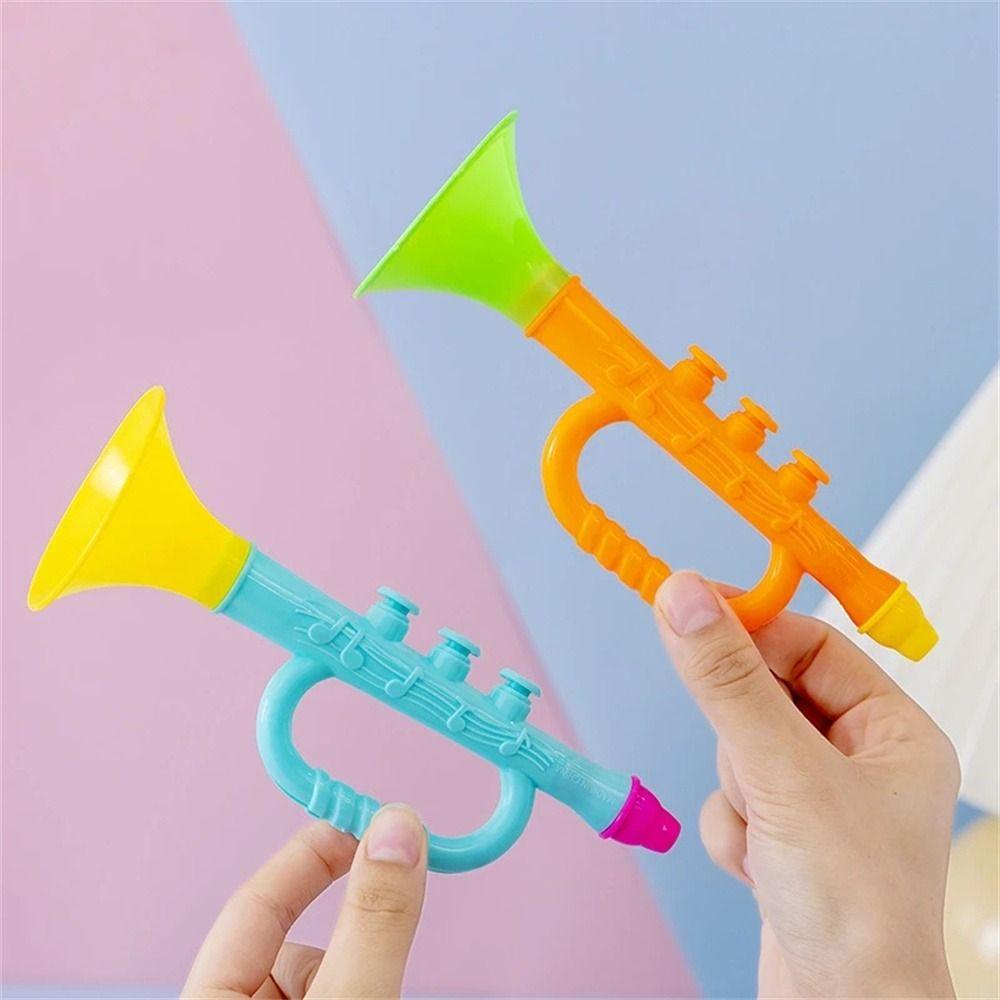 Needway Mainan Tanduk Bayi Edukasi Alat Musik Hadiah Terbaik Warna-Warni 17CM Anak Kids Terompet