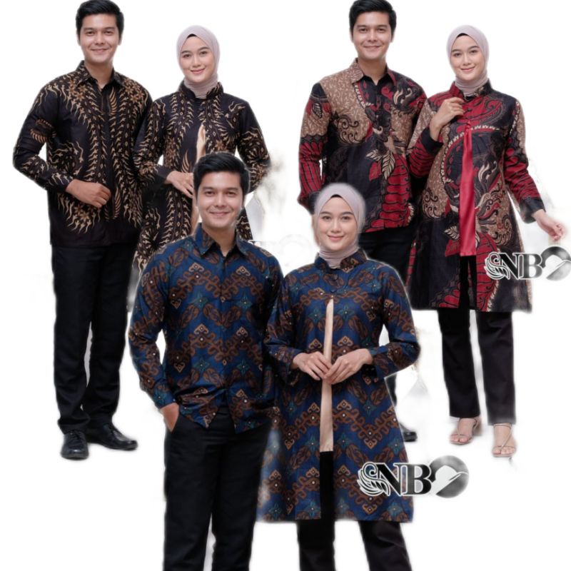 Batik Couple tunik batik couple modern model bolero kancing depan