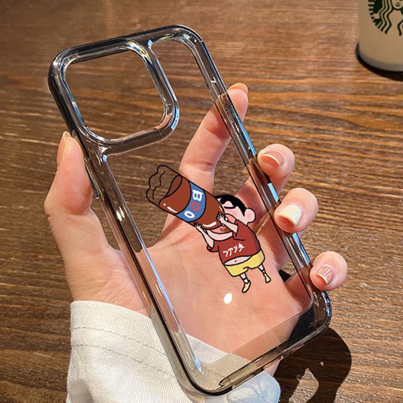 IPHONE Casing Silikon Anak Laki-Laki Lucu Kompatibel Untuk Iphone14 11 13 12 Pro XS Max XR X8 7 6S Plus Casing Ponsel Lembut TPU Transparan Shockproof Cover