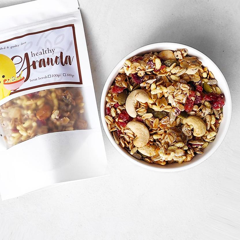 

➱ HEALTHY GRANOLA 300GR / SEREAL / SARAPAN BERGIZI ☼