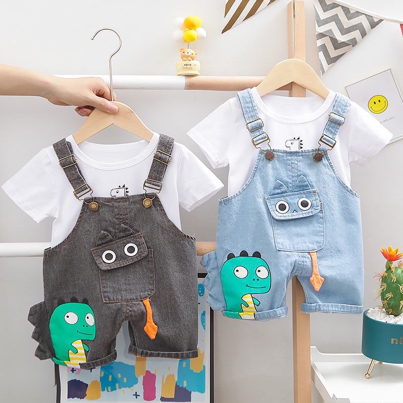 Baju Overall Anak Bayi Laki Laki Perempuan | Baju Kodok Anak Soft Jeans