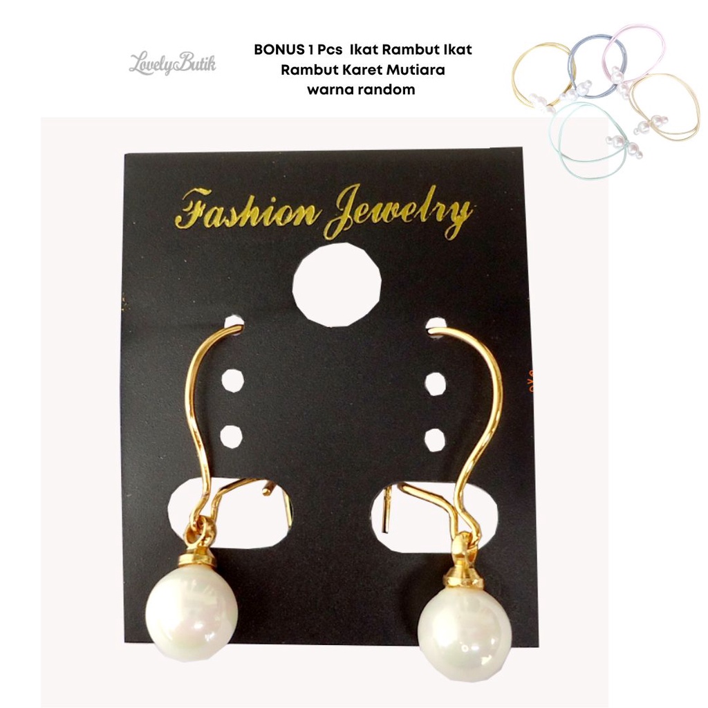 Anting Xuping Wanita Dewasa Model Gantung Bola Mutiara Anting Fariks4 Terbaru - Lovelybutik