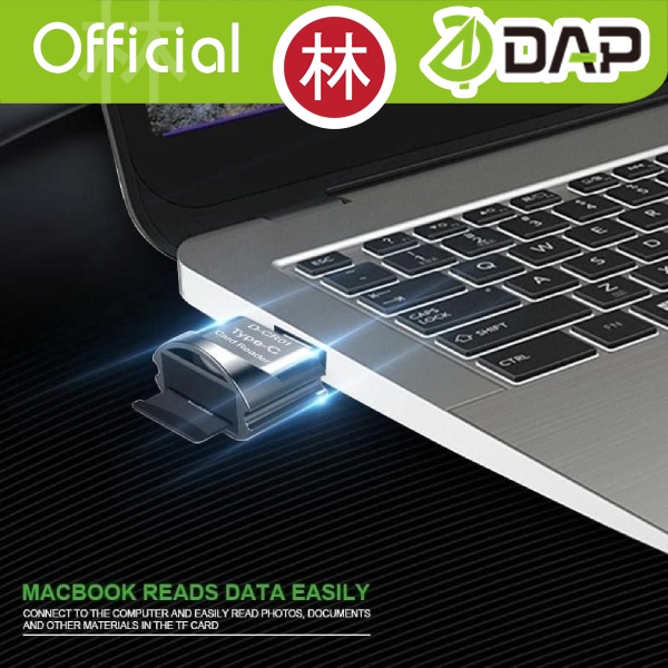DAP D-CR01 Card Reader OTG Micro SD TF Card to Type-C USB 2.0