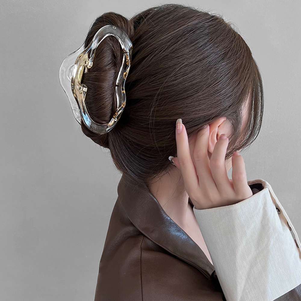 Ins Temperamen Klip Hiu Tidak Teratur Untuk Wanita Gadis Jepit Rambut Aksesoris Rambut Fashion