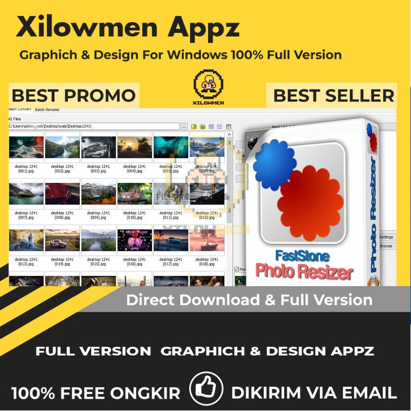 [Full Version] FastStone Photo Resizer Pro Design Graphics Lifetime Win OS