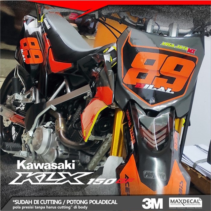 decal klx bf se Full body orange grey A17